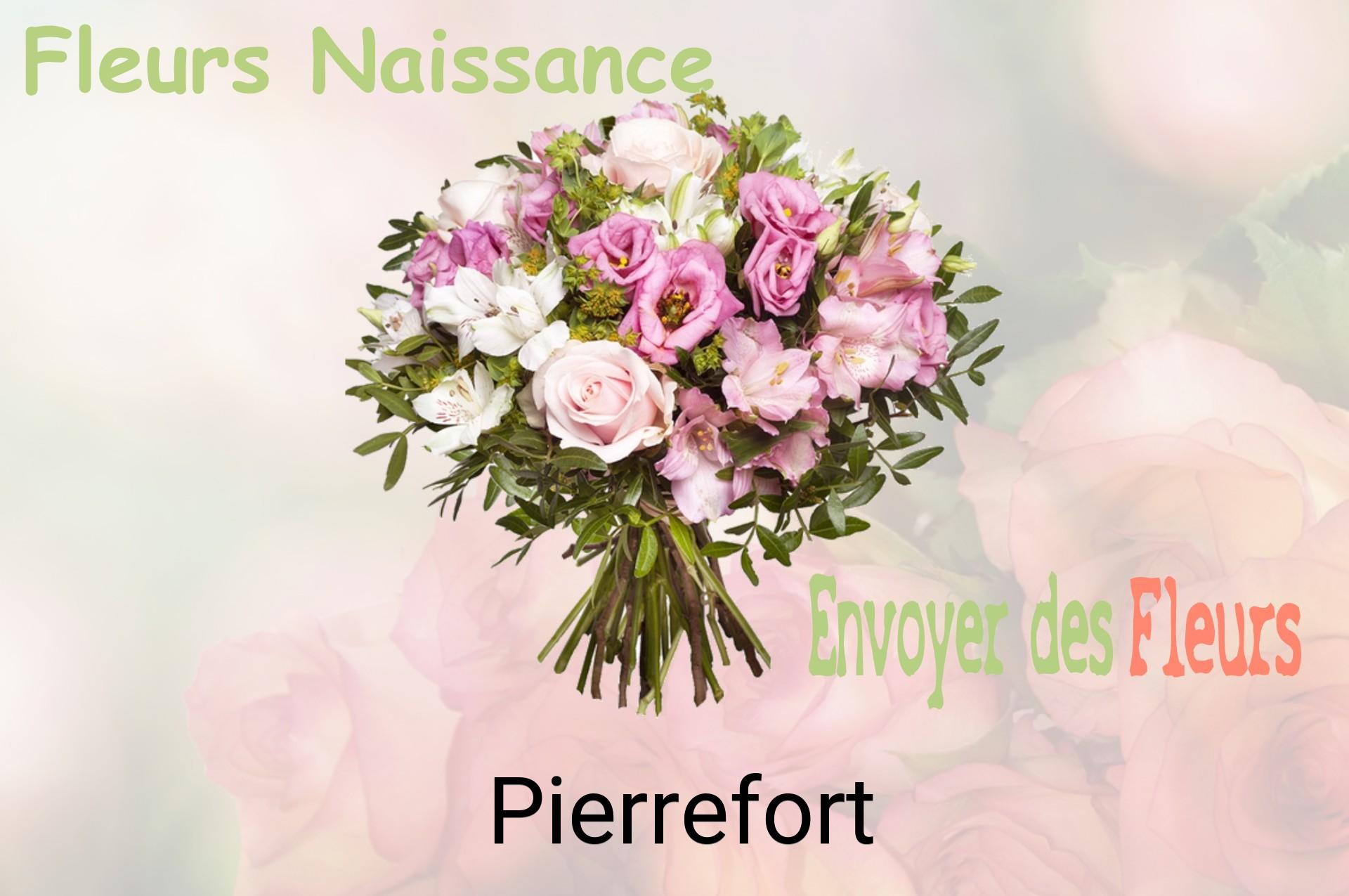 Bouquet de fleurs de naissance livré à Pierrefort